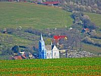 výhled na Stříbrnice a kostel sv. Prokopa