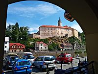 Pohled na hrad z restaurace