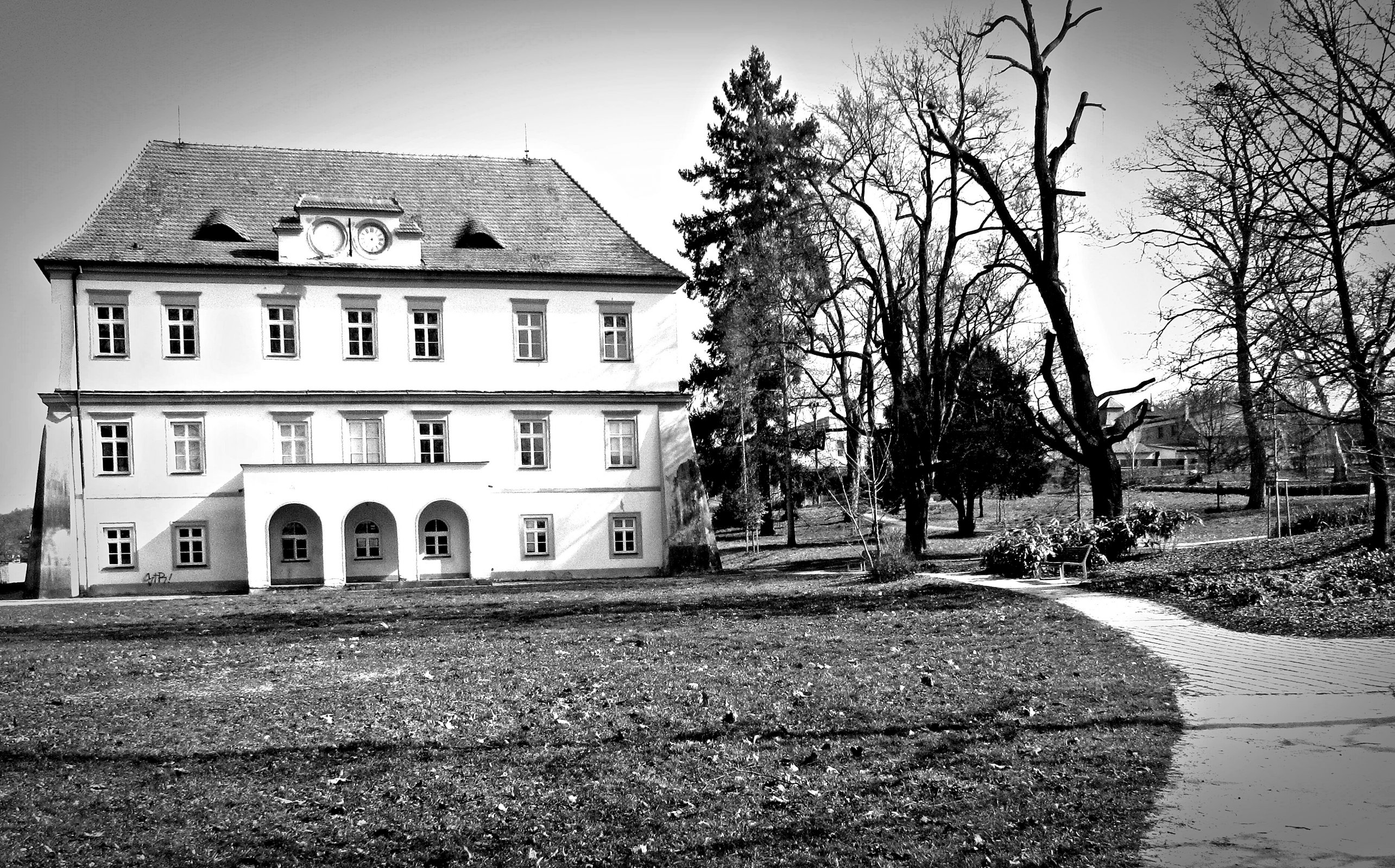 Barokní zámek v obci Březolupy na Slovácku