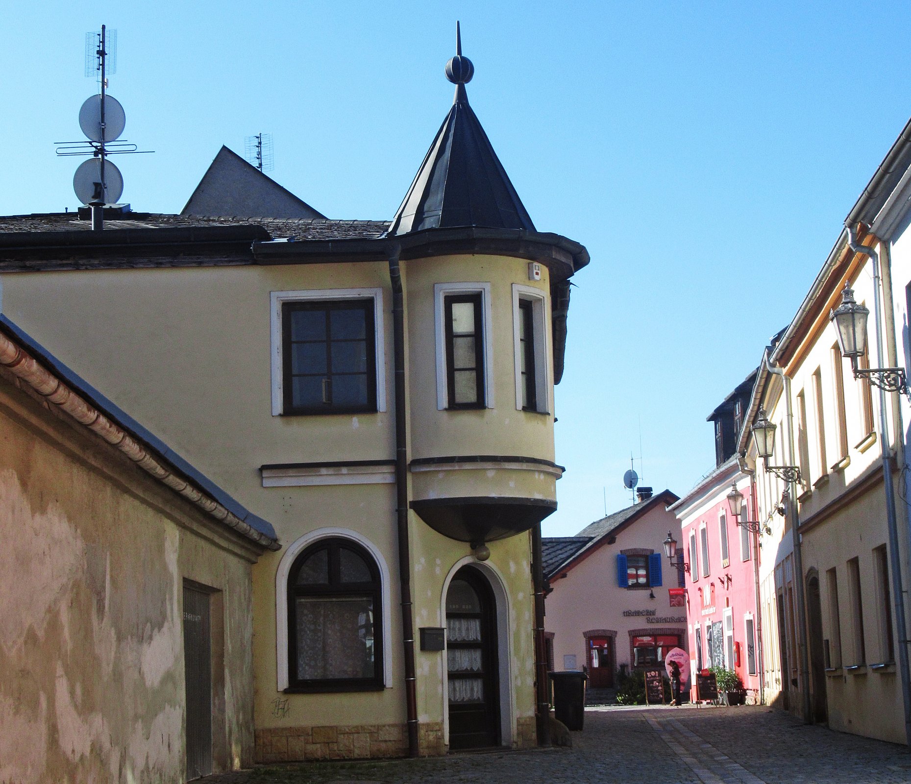 Ve měste Mohelnice přes Lazebnickou ulici