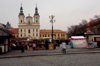 Masarykovo náměstí s kostelem sv. F. Xaverského