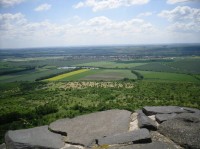 výhled z hradu do krajiny