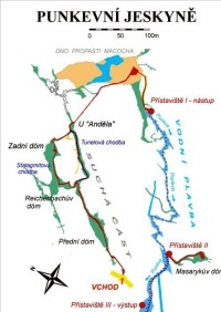 mapka jeskyní