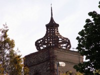zvonice při rekonstrukci střechy