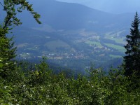 Pohled do údolí od chaty