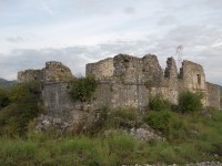 Zřícenina pevnosti Lesandro u Skadarského jezera