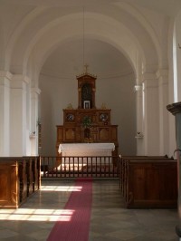 Interiér kaple sv. Jakuba