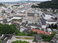 Pohled na Salzburg z pevnosti