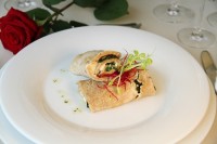 Palačinky se špenátem a brynzou