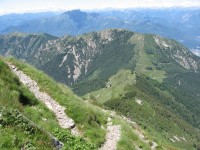 Pohled do sedla Alpe di Neggia