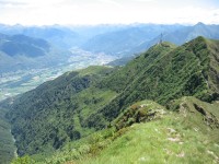 Pohled na hřeben k Alpe Foppa 1530 m