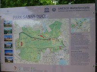 Plánek parku Sanssouci
