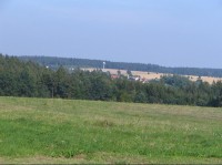 Leskovec, pohled na obec od Březové