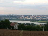 Pohled na přehradu Olešná od Palkovic