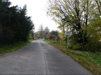 Příjezd do obce Čermná ve Slezku