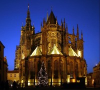 Chrám Sv. Víta: Vánoční strom na Pražském hradě