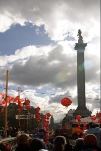 oslavy čínského nového roku na Trafalgar square