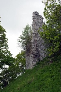 zbytky hradu Zniev