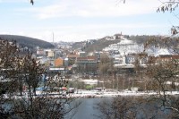 Pohled z Vyšehradu přes Vltavu