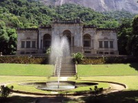 Park, z něhož vede cesta na Corcovado