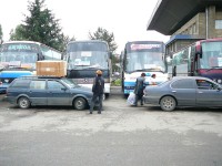 Autobusové nádraží Almaty - autobusy do Taškentu