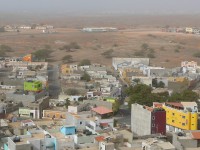 Espargos pohled na město od radaru