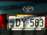 Fidžijská registrační značka