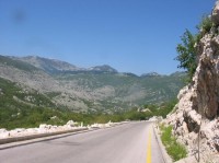 na kole po Černé hoře