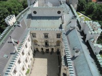 Nádvoří zámku Hluboká nad Vltavou