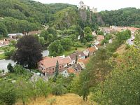 pohľad z vyhliadky na mesto Vranov nad Dyji
