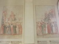 nástenné malby - obraz cisára Žigmunda a pápeža