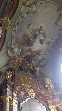 strop - výdoba kostola