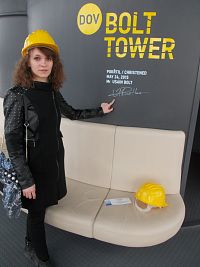 Boltova veža s podpisom atléta