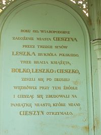 nápis o legende v polskom jazyku