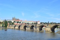 Karlův most z vyhliadky od múzea B.Smetany