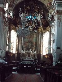 barokový interiel kostola