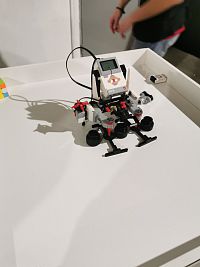 robot hrajúci škrupinky