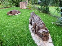 drevený krokodíl