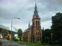 Horní Maršov - kostol Nanebovzatia Panny Marie