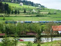 vlak na medzinárodnej trase Púchov - Vsetín