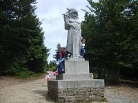 Radhošť - socha Radegast