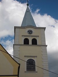 veža kostola z roku 1576