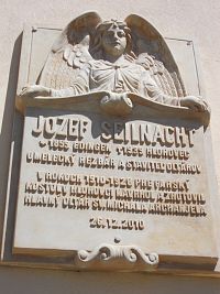 pamätná doska - Jozef Seinacht - hlohovský rezbár, tvorca hlavného oltára