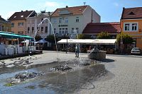zaujímavá fontána - Vodník Valentín - Trenčín