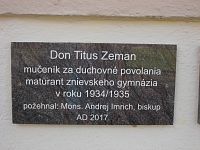 Don Titus Zeman - maturant znievskeho gymnázia