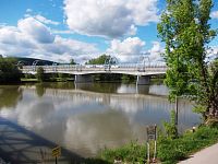 Trenčín - starý a nový železničný most na trase Bratislava - Košice