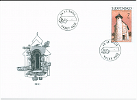 kostolík na poštovnej známke