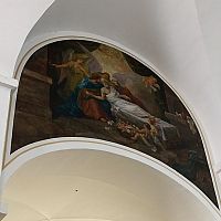 malba nad vstupom do bočnej kaplnky