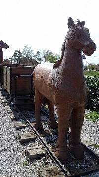 štajerák, statný kôň, ktorý ťahal vlak