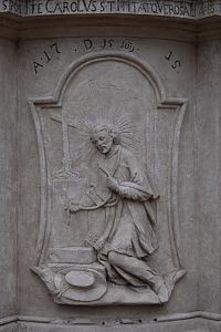 reliéf sv. Karola Boromejského
